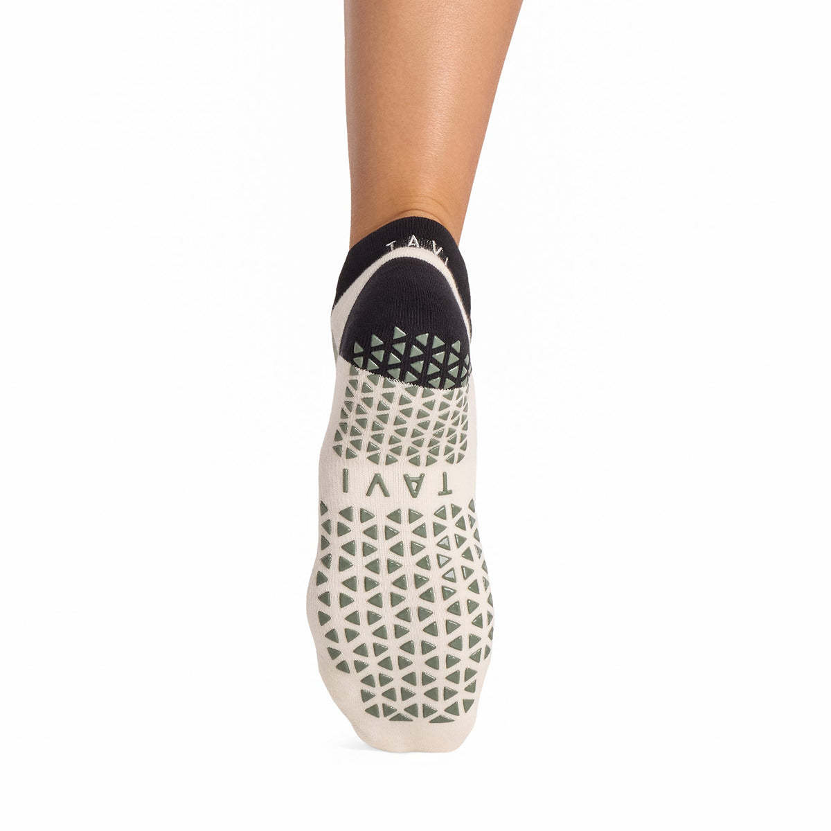 Tavi Grip Savvy Socks in Teddy claus – non-slip grip sole, back view