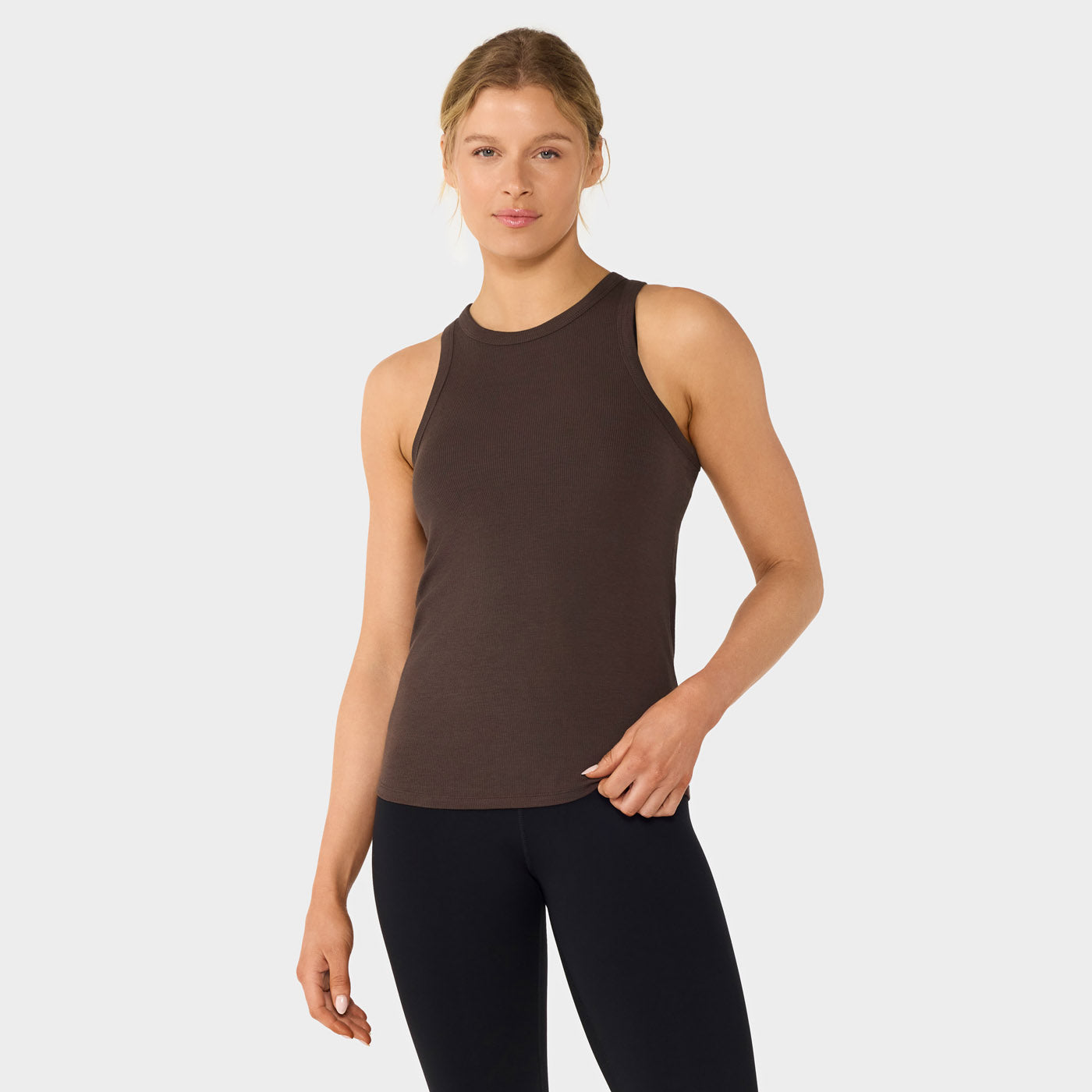 Perfect Fit Rib Tank Espresso