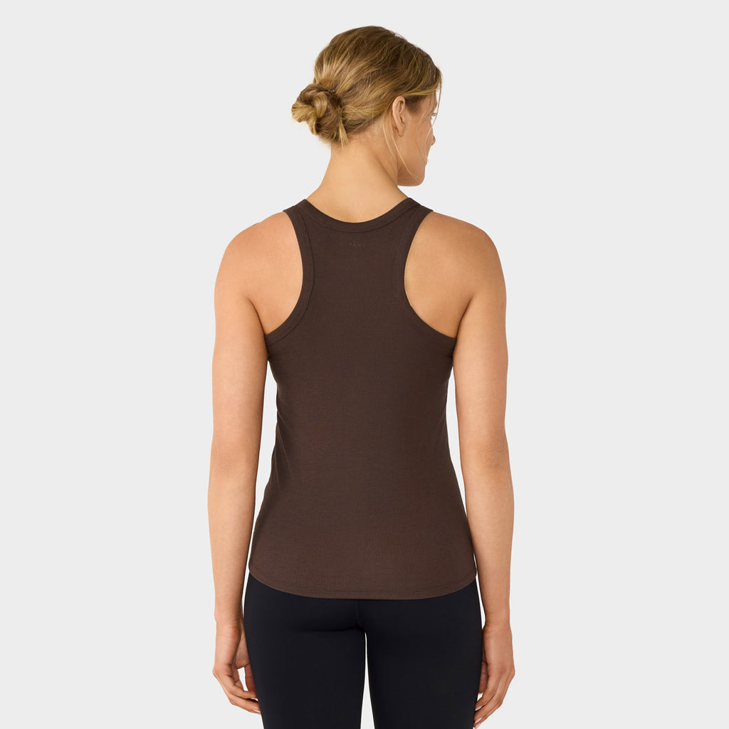 Perfect Fit Rib Tank Espresso