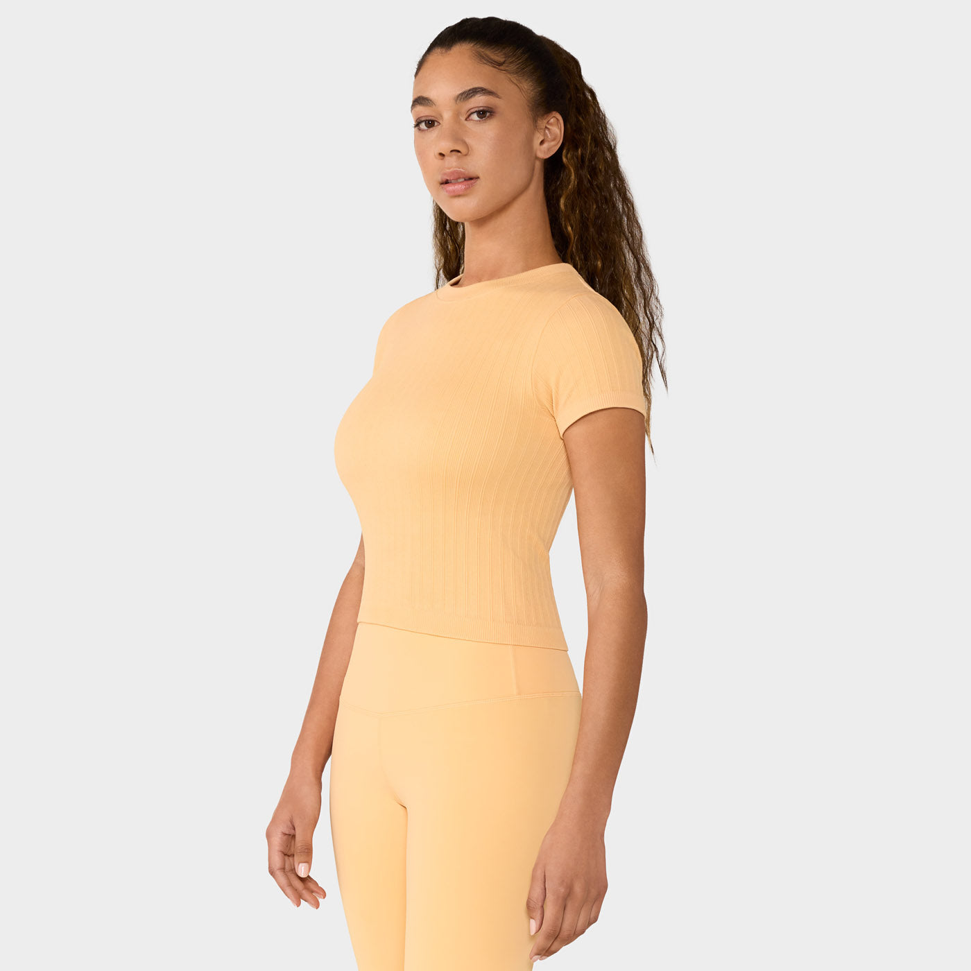 Seamless Rib Tee Sunrise