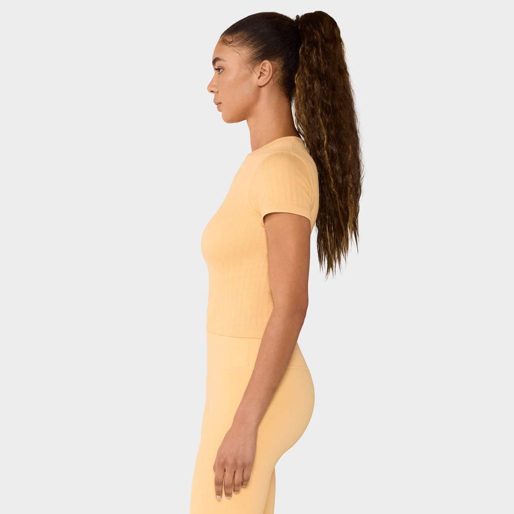 Seamless Rib Tee Sunrise