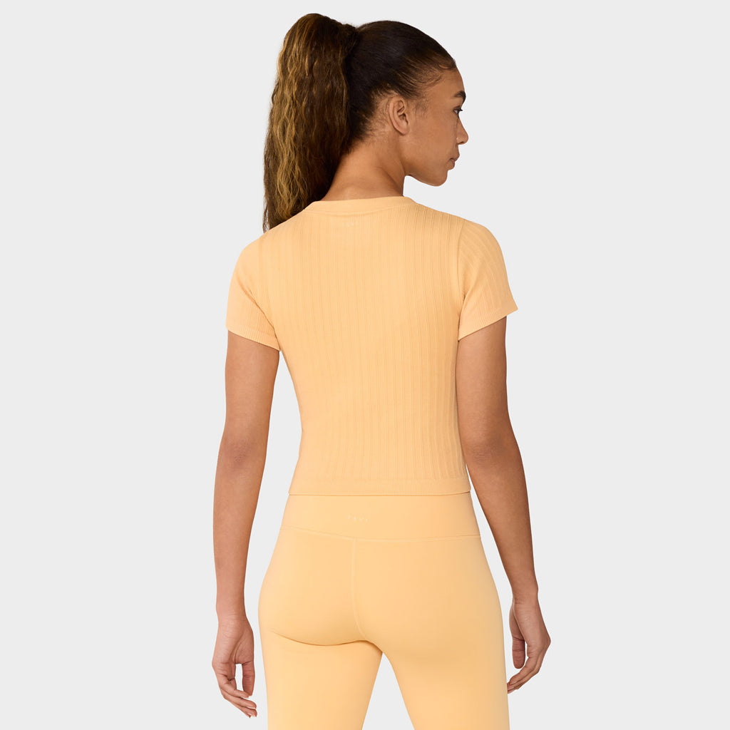 Seamless Rib Tee Sunrise