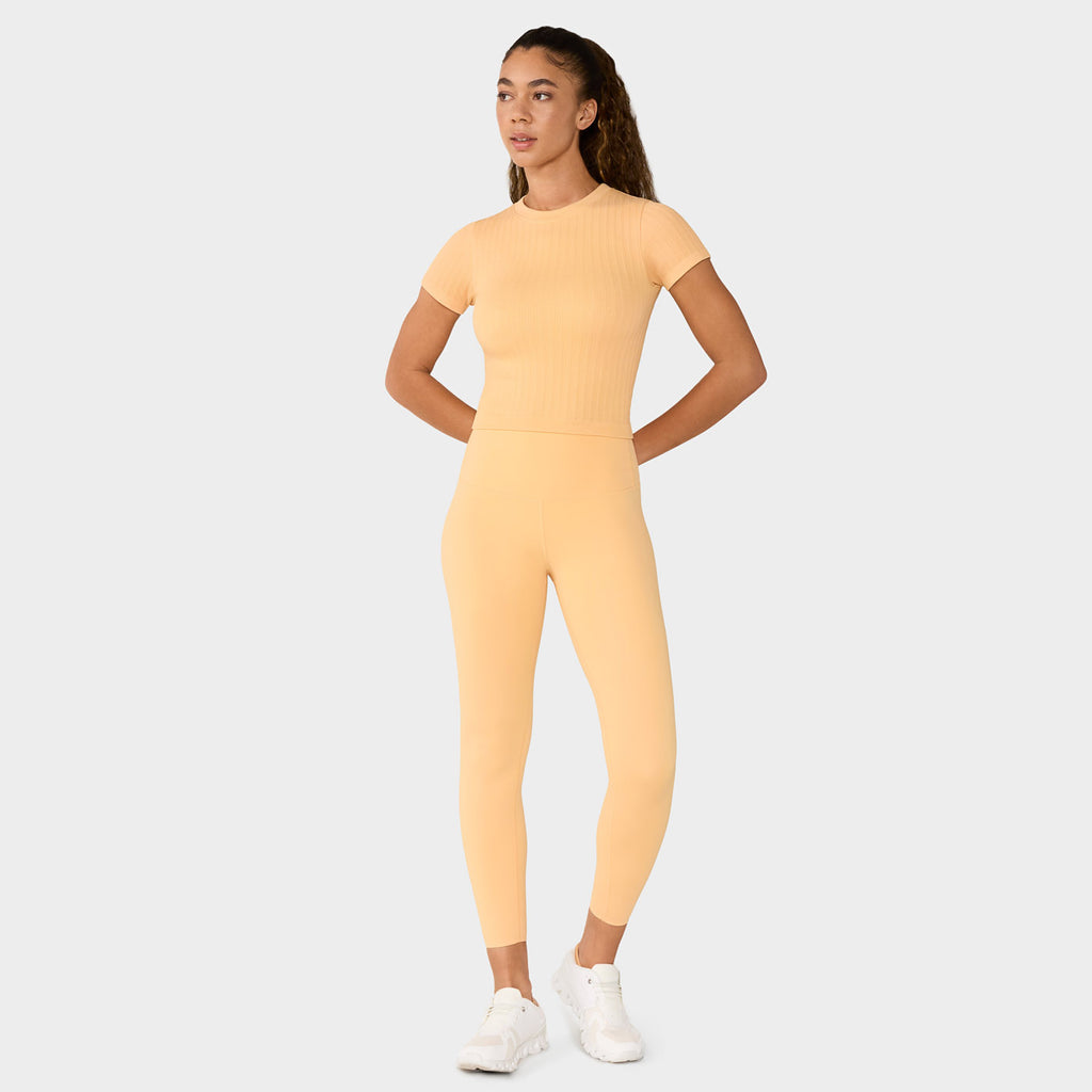 Seamless Rib Tee Sunrise