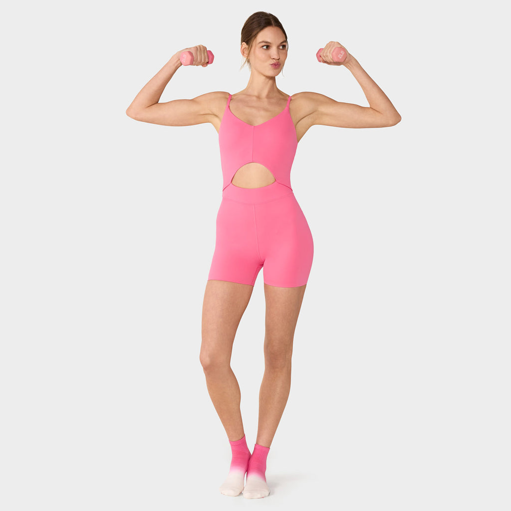 Alignment Bodysuit Sunset Pink